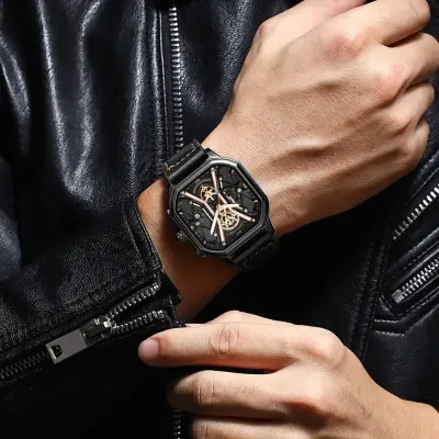 POEDAGAR Waterproof Chronograph Men's Watches 